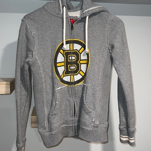 Mitchell & Ness Boston‎ Bruins gray zip up hoodie